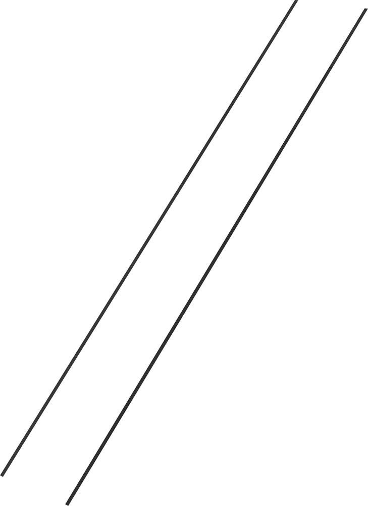 Kunststoff-Auflage für Dachleiter Länge 1,96 m schwarz