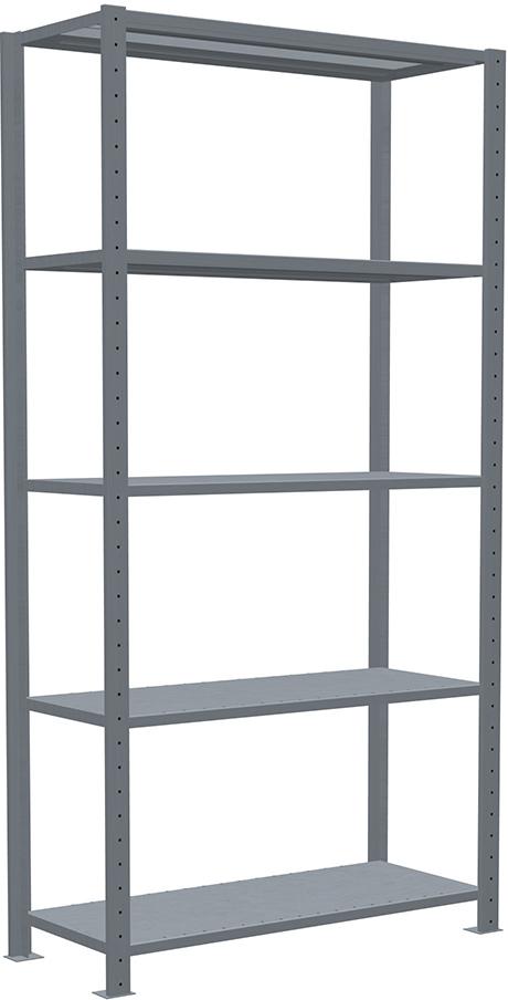 Steckregal B1000xT400xH2000 mm Grundfeld 5 Böden vzk Fachlast 250kg