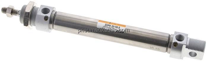 ISO 6432-Zylinder, doppeltwirkend, Kolben 20mm,Hub 100mm