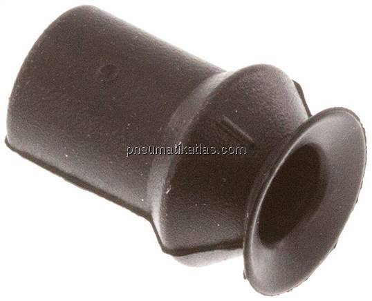 Balgsauger, 1,5-fach, P-Serie, Ø 11x4,5mm, CR (50A), schwarz