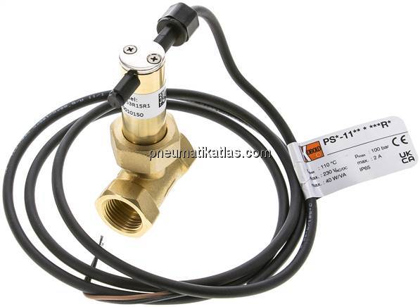 Prallscheiben-Durchflusswächter G 1/2", Messing