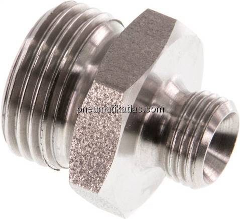 Doppelnippel G 3/8"-G 1/8", 1.4571