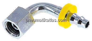 90°-Steckanschluss G 1/4" Ü-Mutter, 6,4mm GSP-Schlauch