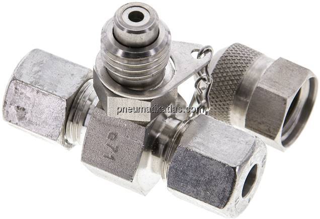 Messanschluss M16x2, 8 S (M16x1,5)-HD-Verschraubung, 1.4571