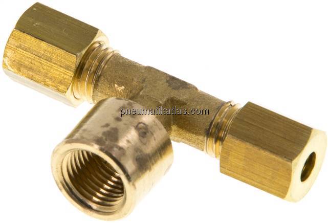 T-Klemmringverschraubung G 1/8"-4 (M8x1)mm, Messing