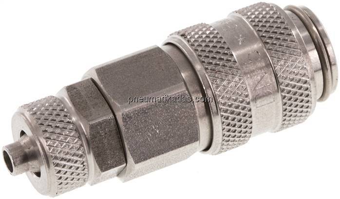 Kupplungsdose (NW5) 6x4mm Schlauch, Edelstahl