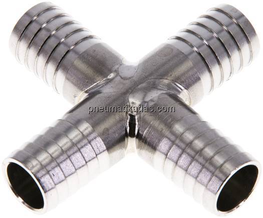 Kreuz-Schlauchverbinder 13 (1/2")mm, 1.4301