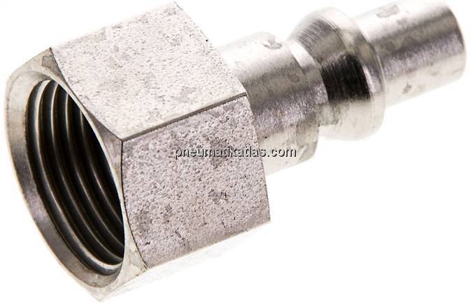 Kupplungsstecker (ARO/ORION) G 3/8"(IG), Stahl gehärtet & vernickelt