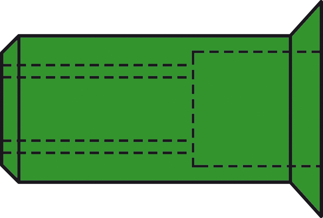 Blindnietmuttern A4-Edelstahl Senkkopf M 6 x 9 x 17