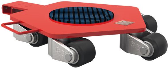 Rotationsfahrwerk 4000 kg 760x560x110 mm