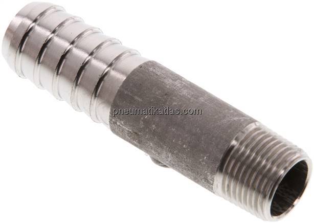 Gewindetülle ohne Bund R 3/8"-16 (5/8")mm, 1.4571