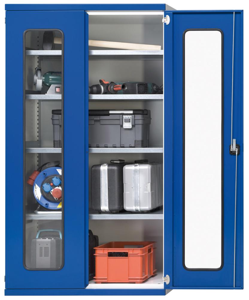 Türen mit Sichtfenster Mehrpreis für Schwerlastschrank B1085xH1950mm