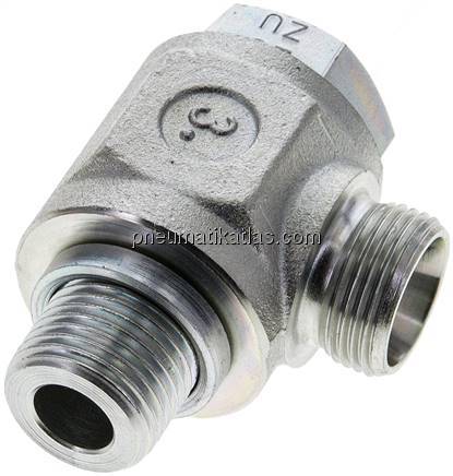 Winkel-Schwenkverschraubung G 1/2"-15 L (M22x1,5), ohne Mutter & Schneidring, St