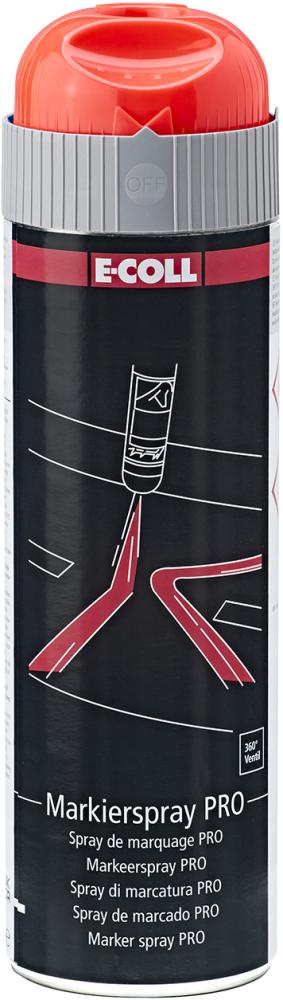 PRO Markierspray 500ml rot E-COLL