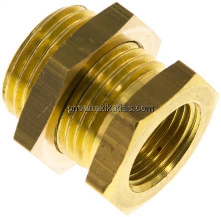 Schottverschraubung G 3/8"-G 1/2", Messing