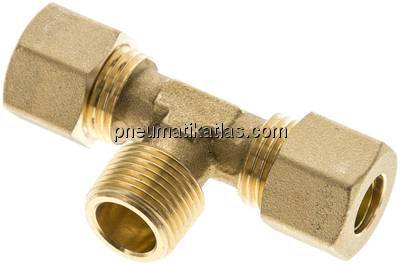 T-Klemmringverschraubung R 3/8"-10 (M16x1,5)mm, Messing