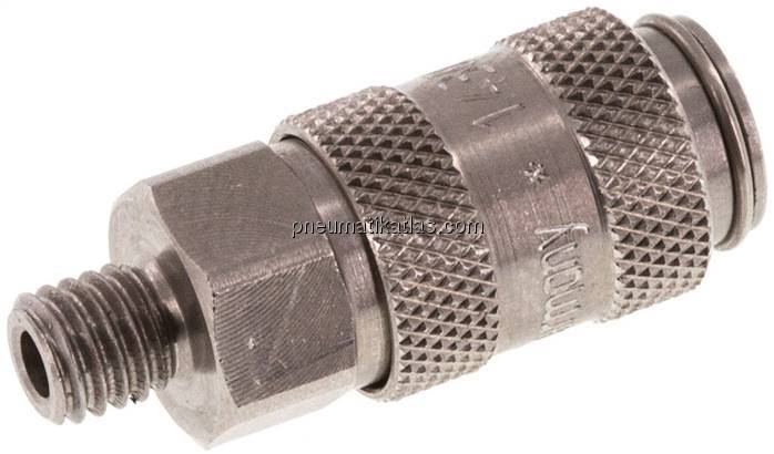 Kupplungsdose (NW2,7) M 5(AG), Edelstahl