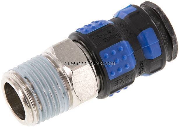 Kupplungsdose (NW7,2) R 1/2"(AG), Kunststoffhülse