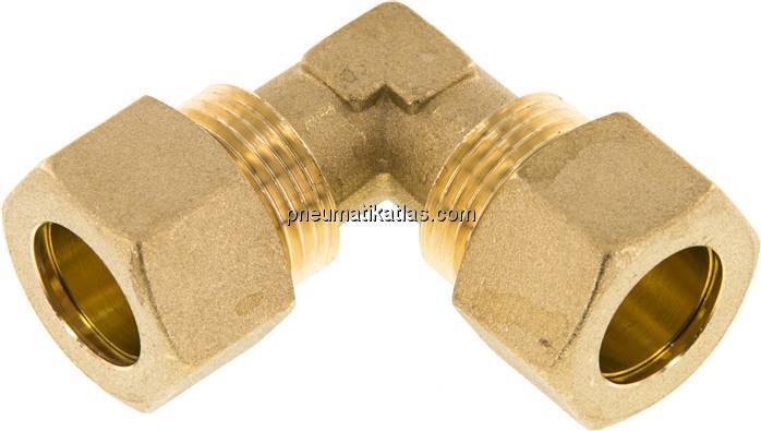 Winkel-Klemmringverschraubung 15 (M20x1,5)mm, Messing