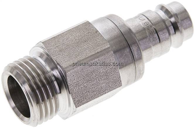 Kupplungsstecker (NW10) G 1/2"(AG), Edelstahl