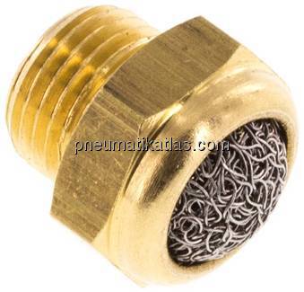 Schalldämpfer G 1/8", Drahtgewebe, Messing