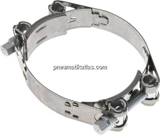 Gelenkbolzenschelle 2-teilig, 67 - 75 mm, 1.4016 (W2)