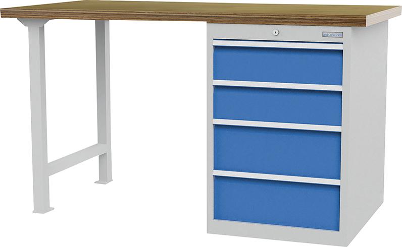 Reihenwerkbank 4SL mit Schubladenblock