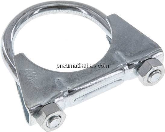 Bügelschelle komplett, 48mm, Stahl verzinkt