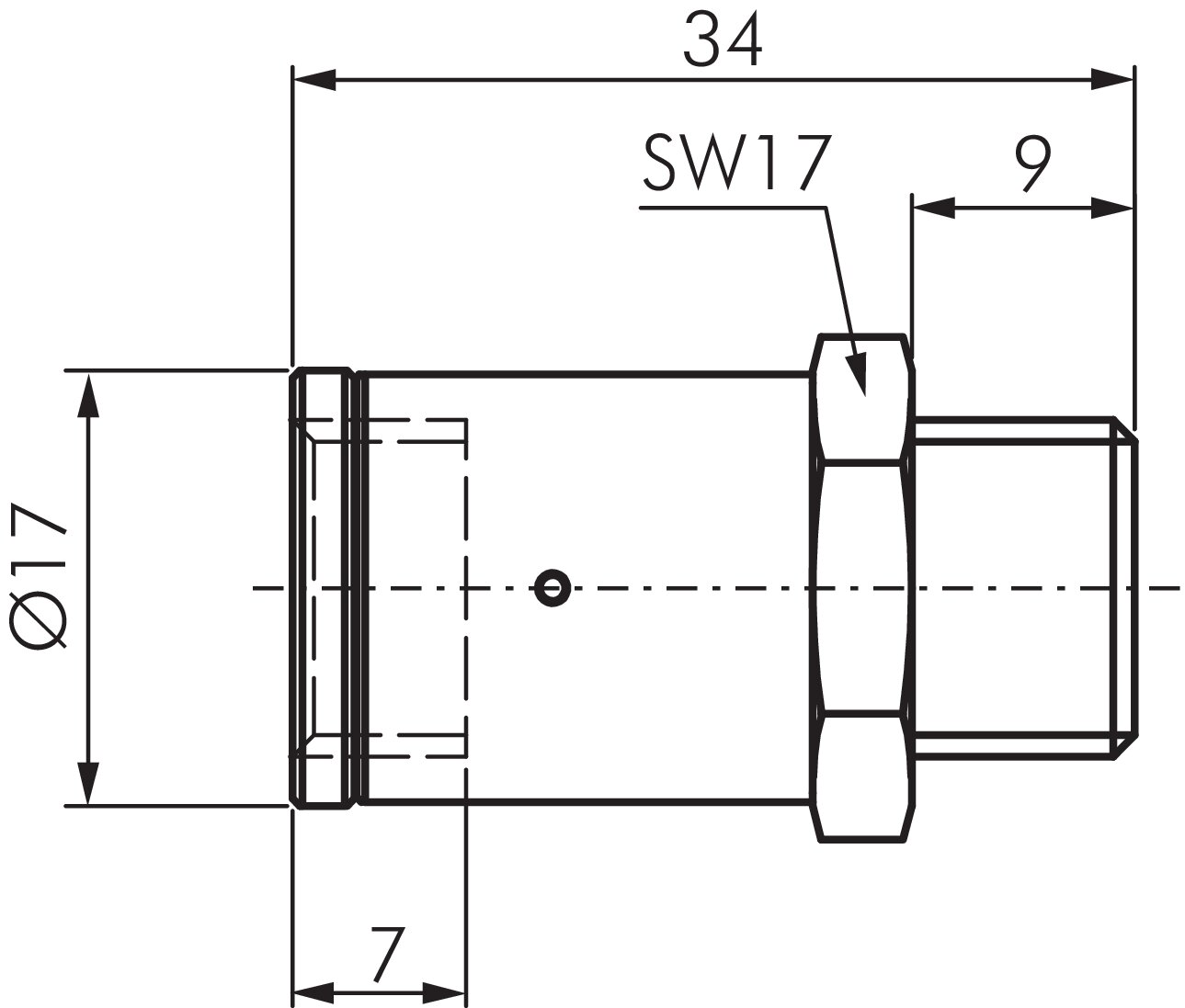Zeichnung: Blaspistolen-Druckreduzierventil