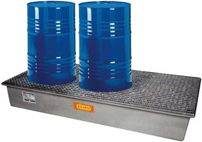 GFK-Auffangwanne 220/3 mit GFK Gitterrost CEMO