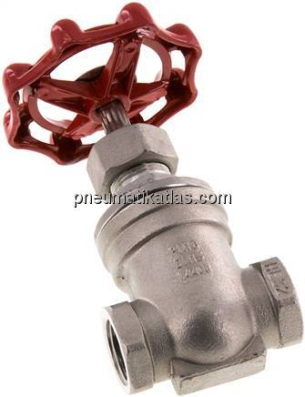 Muffen-Absperrschieber, Edelstahl, G 1/2", PN 16