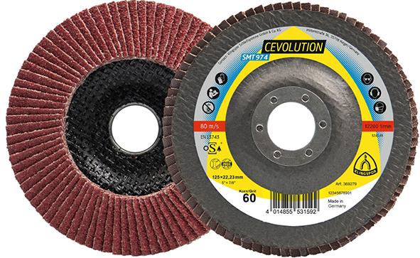 Fächerschleifsch. SMT 974125x22,23mm gewölbt K80 Keramikkorund K80 Klingspor