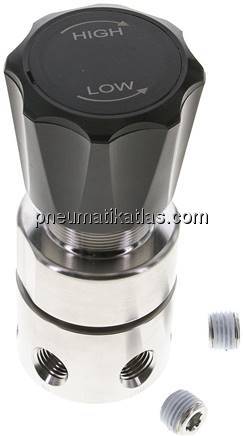 Hochdruck-Druckminderer, NPT 1/4", 1 - 172 bar, 1.4404