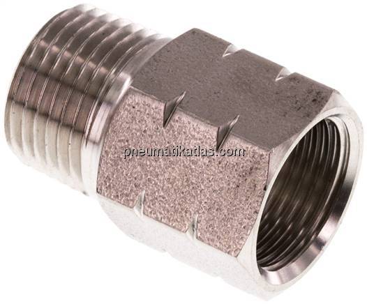 Reduziernippel NPT 3/8"(AG)-G 3/8"(IG), 1.4571
