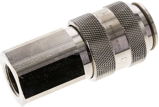 Kupplungsdose (NW15) G 1/2"(IG), Messing vernickelt