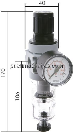 Exemplarische Darstellung: Filterdruckminderer für