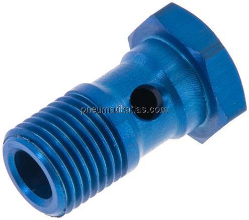 Hohlschraube, 1-fach G 1/4"-25mm, Aluminium