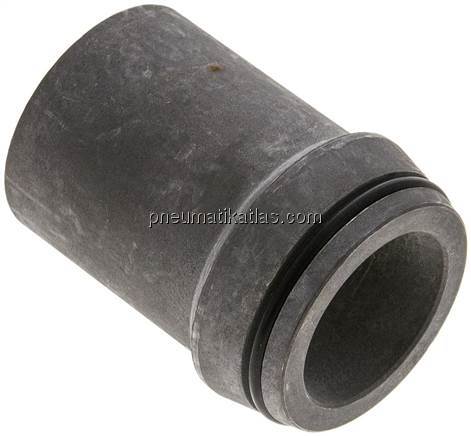 Anschweißnippel 38 x 5mm, Stahl phosphatiert