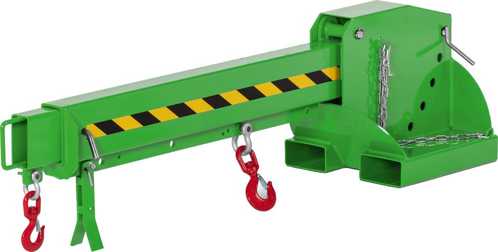 Kranarm Typ RKT-3 6-fach ausziehb.3000kg 5-fach verst. 2260-3760 RAL 6018 gelbgrün