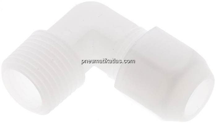 Winkel-Verschraubung R 1/2"-12x10mm, Polypropylen