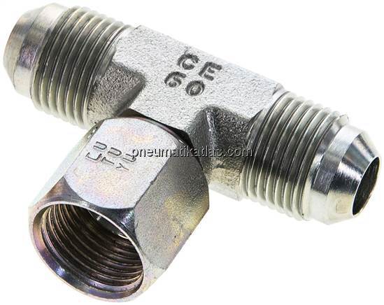 T-Verschraubung,UNF 3/4"-16 (JIC), Stahl verzinkt