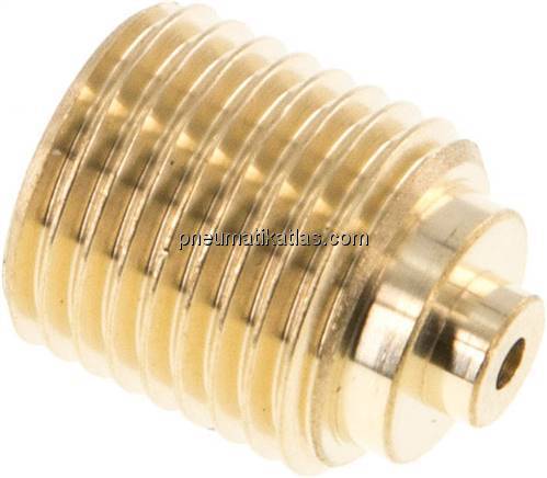 Manom.-Reduzierung G 1/4"(AG)-G 1/8"(IG). Messing, 15mm