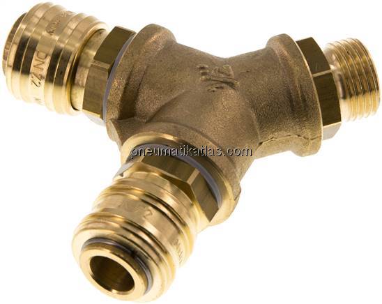 2-fach-Luftweiche mit Kupplungsdosen, G 1/2"