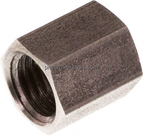 Überwurfmutter f. Schneidringverschr. 4 LL (M8x1), 1.4571