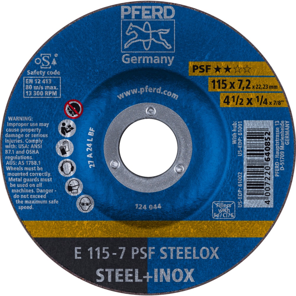 Schruppscheiben E 115-7 PSF STEELOX