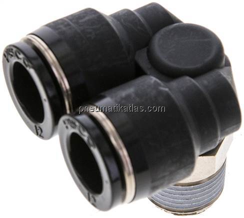 Y-Winkel-Steckanschluss R 3/8"x12mm, IQS-Standard