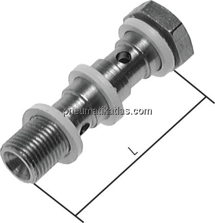 Exemplarische Darstellung: Edelstahl-Hohlschraube 