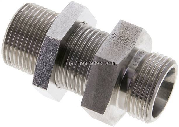 Schott-Schneidringverschraubung 20 S (M30x2), ohne Mutter & Schneidring, 1.4571