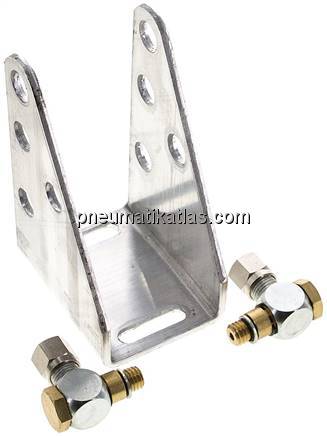 Schwenkbefestigung für RWA- Zylinder mit 2 Verschraubungen