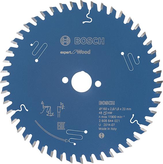 HM-Kreissägeblatt 160x2,6/1,6x20 48Z WBoschVE à 1 Stück Expert for Wood